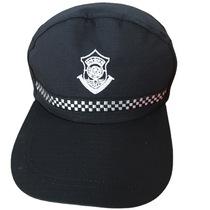 Training cap spring and autumn twill cap duty cap summer black mesh breathable training cap navy blue universal security cap