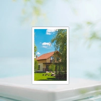 Кремовая белая фоторамка, 8 дюймов