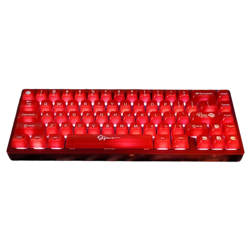 Розовая красная совместимая клавиатура, 68/75/87/98/104