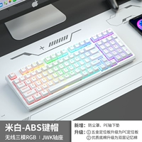 Pro Version Rice White RGB Three -Mode ABS CAP