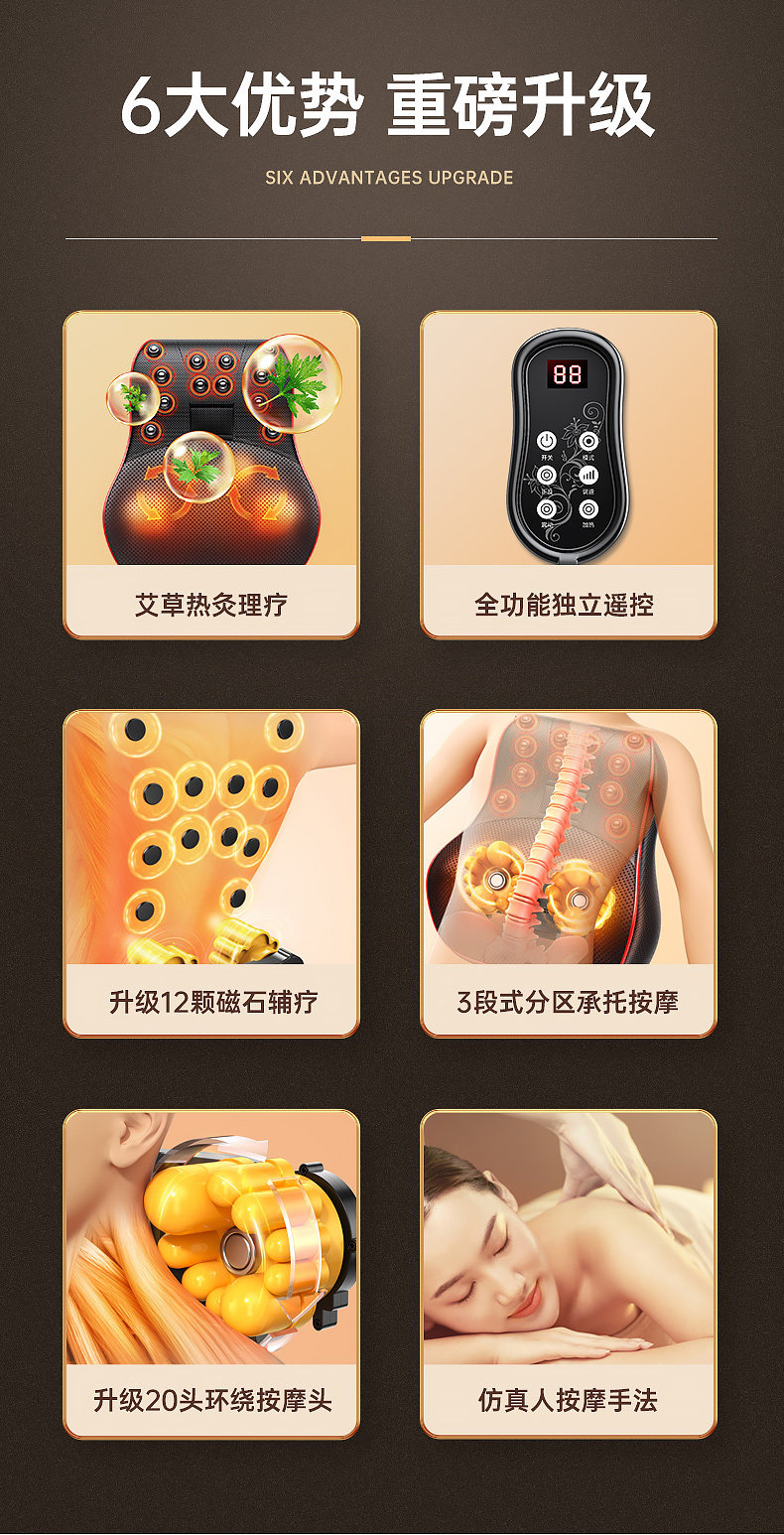 联想 H10-3 颈椎按摩器 天猫优惠券折后￥38起包邮（￥108-70）多款可选