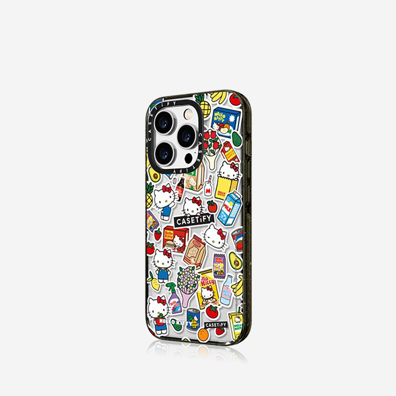 iPhoneアクセサリー CASETIFY Hello Kitty 50th Anniversary CASETiFY Hello Kitty 50th Anniversary - Sticker Frame Case