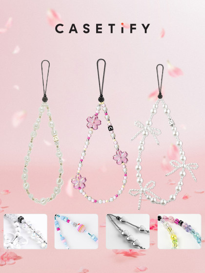 CASETiFY 珠饰/蝴蝶结/樱花/爱心/星星/蝴蝶/蛋糕 适用于iPhone全系列便携手机挂链配件