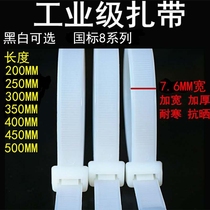 Plastic Wide Ribbon Pull Tightener Zagra With Wire Zagra Wire Harness Black Self-Locked Bunch Wire Bundling Seat Buckle