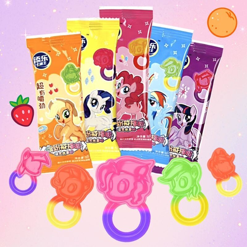 Tianle My Little Pony Children's Ring Candy Ring Gummy