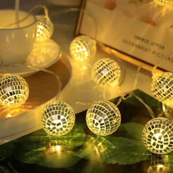 LED зеркало диско-шар светильник, LED гирлянда, фестиваль