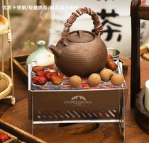 Travel Little Firewood Fiery Fiery Outdoor Folding Portable BBQ Stainless Steel Campaign BBQ