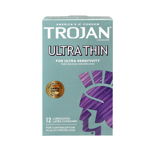 北美热销No.1品牌 TROJAN 战神 ULTRA THIN 超薄避孕套 12只 主图
