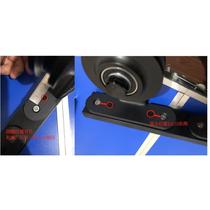 Double-hole top-mounted metal frame for extremely narrow glass doors complete set of barn door hanging rails and pulleys