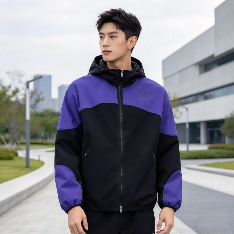 Nike Nike Men's Contrasting Color Woven Loose-Fitting Fashionable Sweatshirt Sports Windproof Jacket Io1841-010