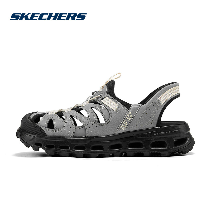 Skechers Summer Men's Slip-On Creek Shoes Breathable Outdoor Hiking Sports Casual Sandals 237473/Gybk