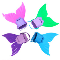 Childrens mermaid fins swimming training whale fins one-piece fins childrens fins