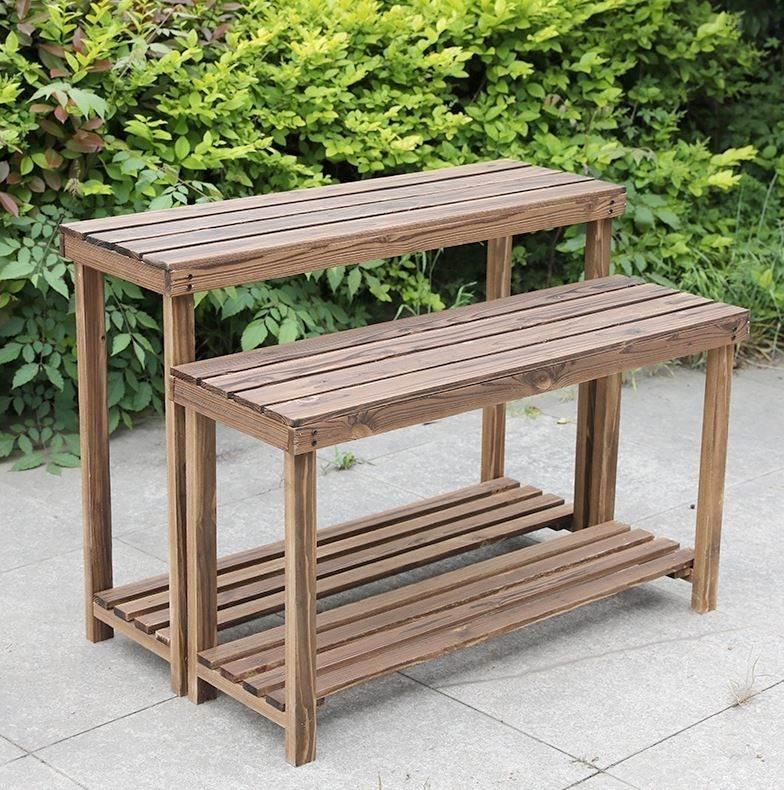 Assembled anti-wood flower shelf Carbonated Flower Shelf Double Multilayer Order T4KVK_16 Terra Frame Solid Basin With Floating window frame