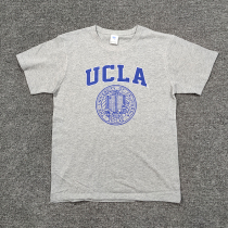 Summer pure cotton loose large size American famous school UCLA University of California Los Angeles uniform short-sleeved college style T-shirt
