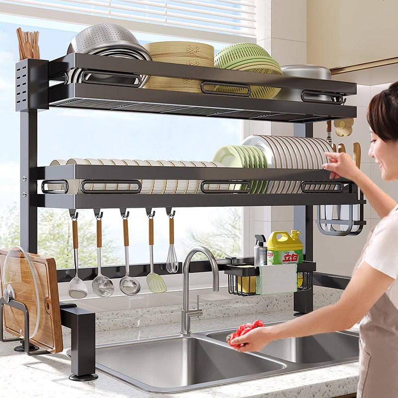 Кухонная стойка Meichu Monogatari для раковины Многофункциональная подставка для посуды Подставка для хранения посуды Подставка для слива посуды