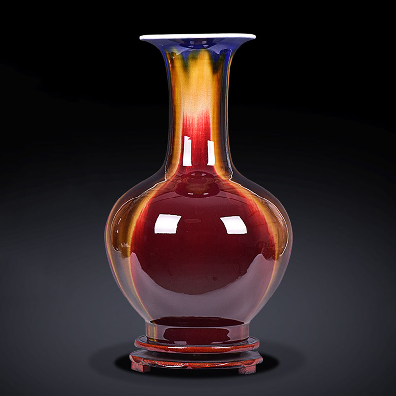 Jingdezhen Ceramic Vase Vase Neoclassical Living Room Office Pendulum Replica Antique Wine Cabinet Bogu Shelf Decorative Artwork-Taobao