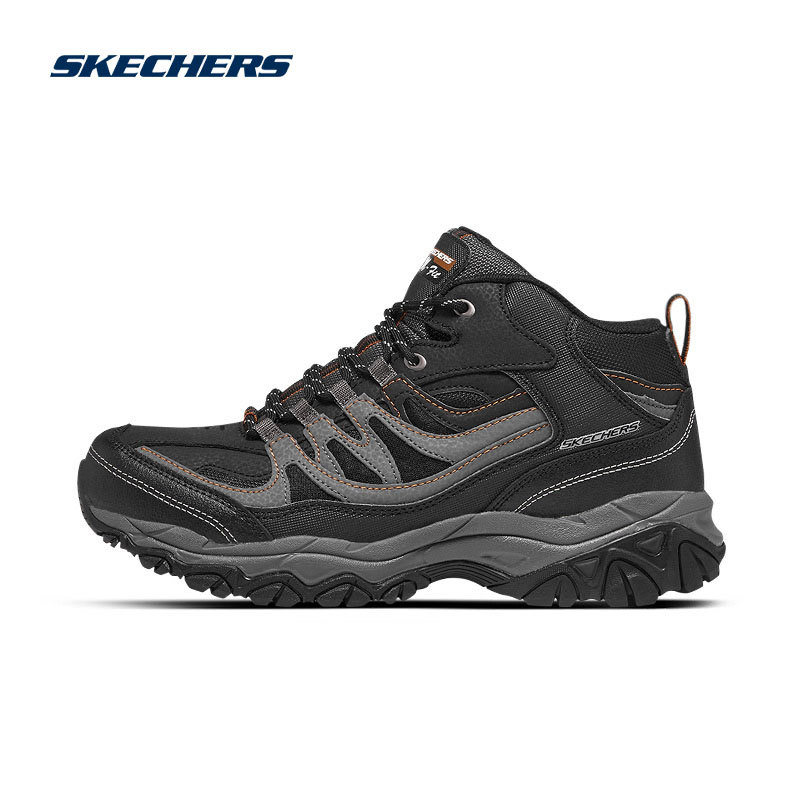 Skechers New Men's Shoes High-Top Shoes Outdoor Casual Sports Shoes Spring New Hiking and Mountaineering Shoes