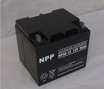 NPP耐普蓄电池NP12-50AH储能密封12V50AH消防主机通讯电瓶