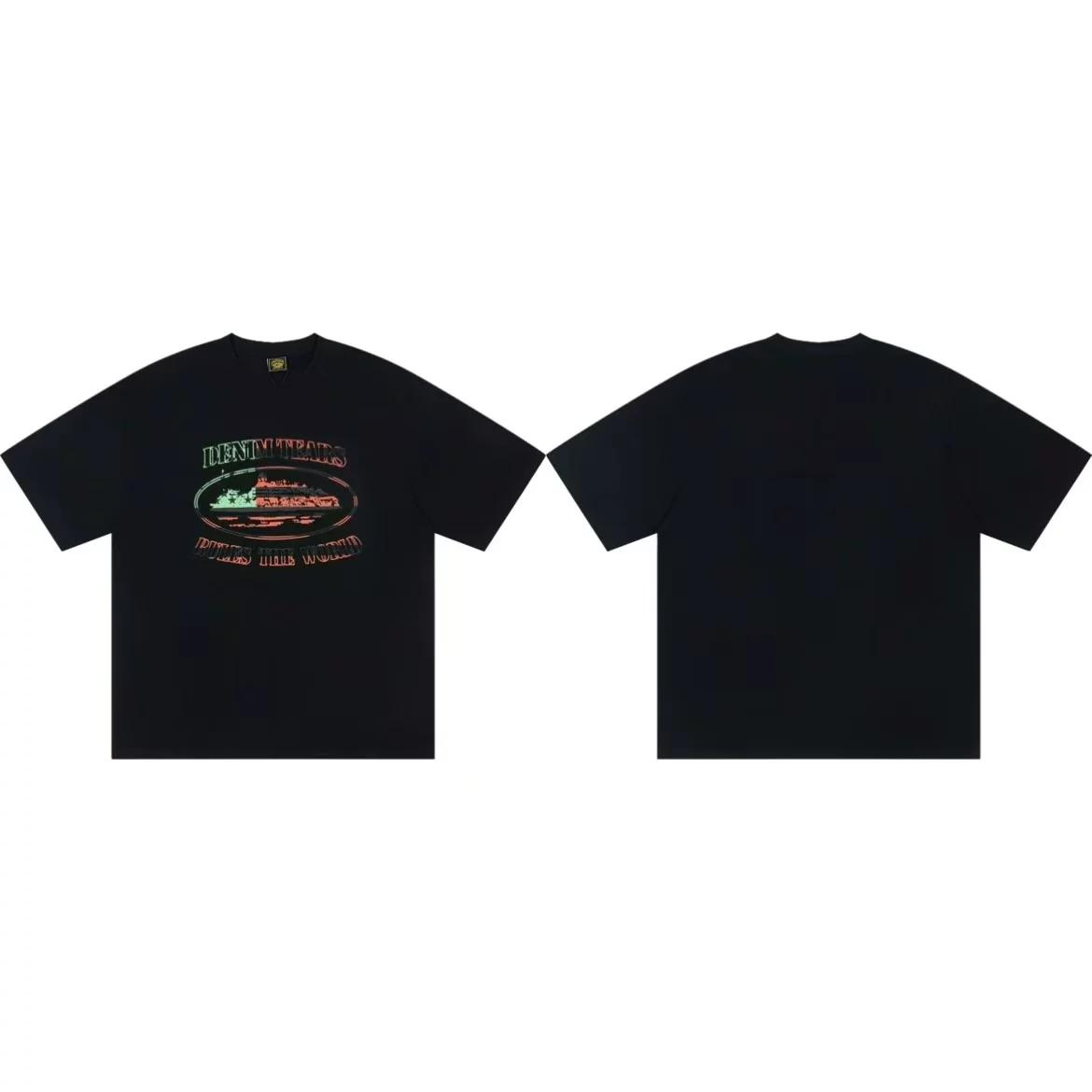 Футболка с принтом Corteiz Letter Graphic Print Tee 26ss Alcatraz с буквой графический принт короткий рукав