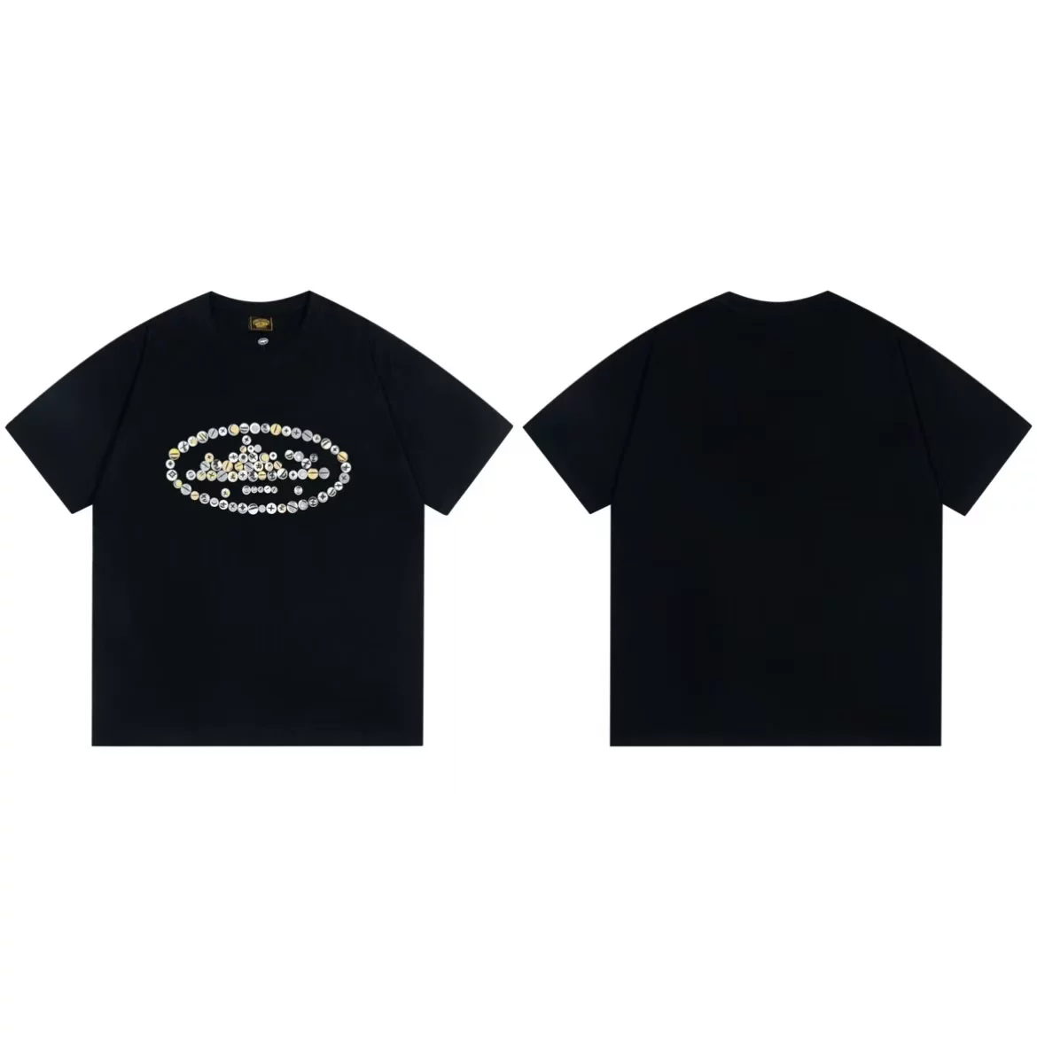 Футболка с принтом Corteiz Letter Graphic Print Tee 26ss Alcatraz с буквой графический принт короткий рукав
