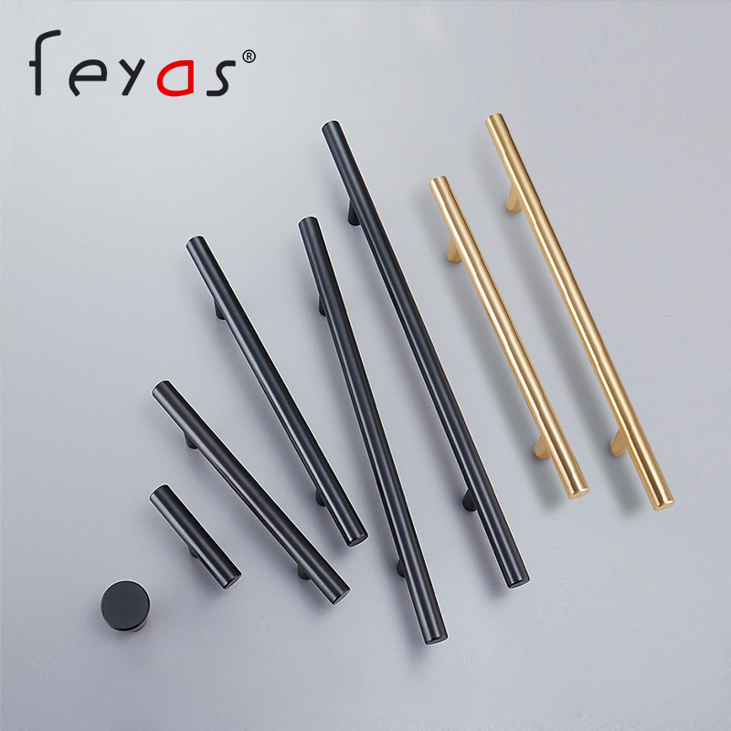 Nordic Wardrobe Handle Modern Simple Golden Hole Cabinet Door Light Luxury Cabinet Draw Single Hole Rod Rod Strong Handle