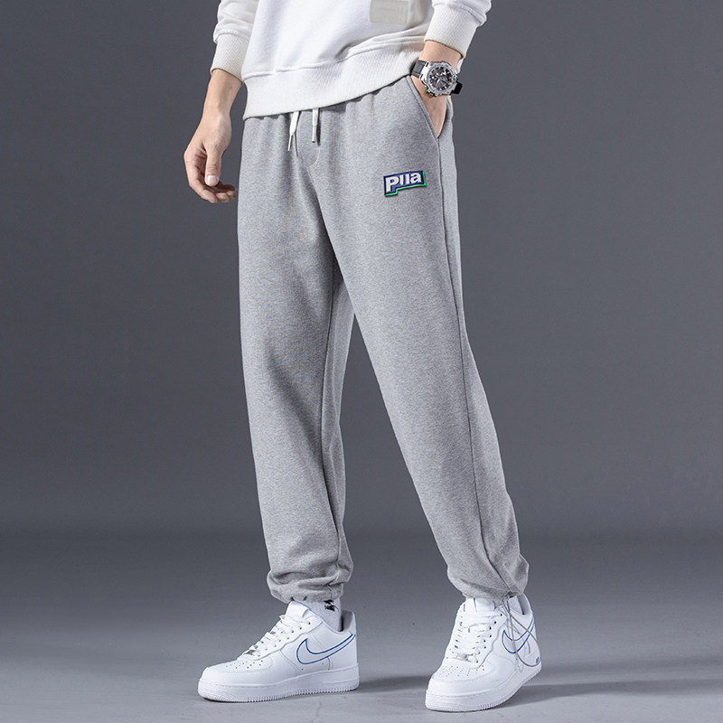 Tide brand sweatpants men's spring and autumn new Korean version of slim-fit trendy beamed men's casual pants loose straight sports pants