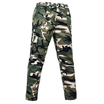 Camouflage overalls mens outdoor thin wear-resistant breathable labor insurance pants spring and summer military training military fans long pants