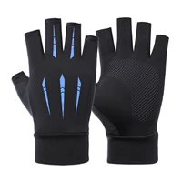 Шелковая нескользящая синяя стрела, без пальцев