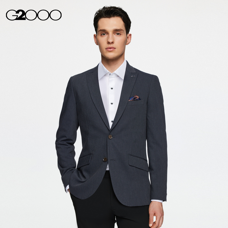 [Comfortable and Elastic] G2000 Men's Clothing Mall Same Style Spring and Autumn Comfortable Elastic Machine Washable Formal Suit Jacket