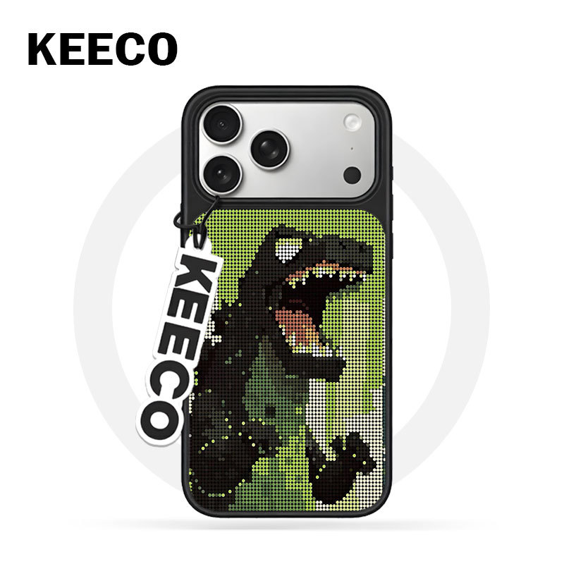Keeco Pixel Dinosaur Case Suitable for Apple 17 Pro Max Magnetic Attachment, iPhone 16 /15 Xiaomi 17 Pro Max, Huawei Mate 80 Phone Case, Oppo Find X9 Niche High-End New Model ins Style Keeco Pixel Dinosaur Case Suitable for Apple 17 Pro Max Magnetic Attachment, iPhone 16 /15 Xiaomi 17 Pro Max, Huawei Mate 80 Phone Case, Oppo Find X9 Niche High-End New Model ins Style
