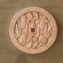 Ancient coins God of Wealth ancient sand casting diameter 46 5 mm thickness 3 7 mm copper crafts