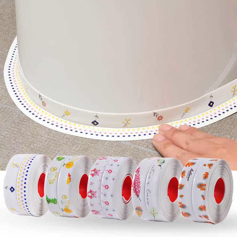 Makeup Room Beauty Sewn Patch Kitchen mildew-proof Water-proof Waterproof Toilet Sticking wall Corner Sticker wall Waterproof Acrylic Full Glue