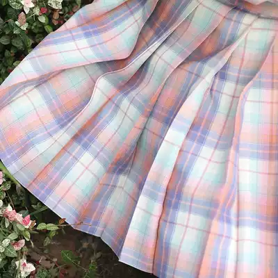 Angel feet jk uniform painting hand original plaid pleated skirt short skirt mid skirt