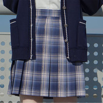 (Cloud Foggy Stars) Feet-Feet Original JK Uniform Day Ensemble Orthodox Plaid Plexeit Skirt Short Skirt