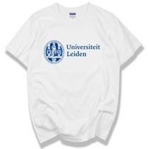 LU Leiden University uniform in the Netherlands summer couple pure cotton round neck bottoming shirt teenagers men and women short-sleeved T-shirts