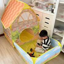 Childrens secret base cabin tent indoor small house boys and girls play house game house ocean ball pool outdoor