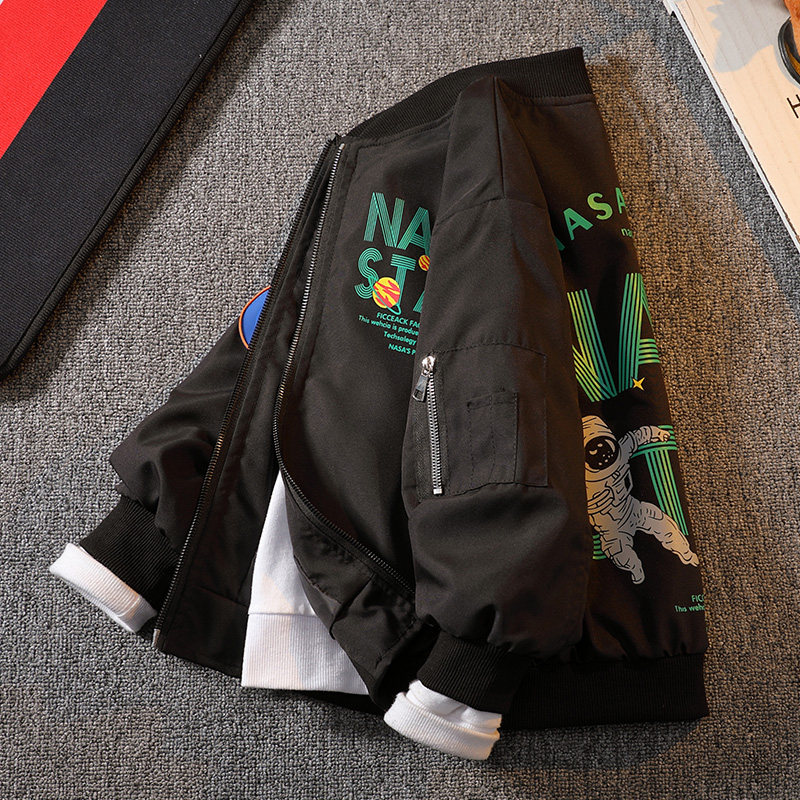Children's clothing boys thin jacket spring and autumn style 2022 new middle and big children fried street Korean boy autumn baseball uniform
