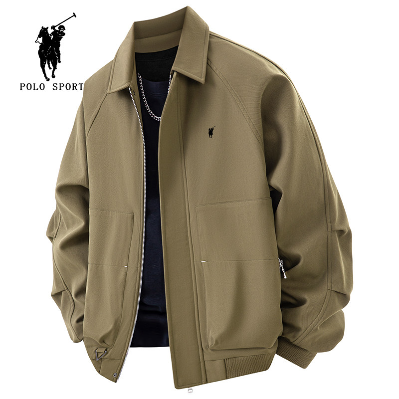 Куртка Polo Sport2025 мужская весенне-осенняя dad casual мужская куртка Paul большого размера, ветрозащитная и водонепроницаемая куртка
