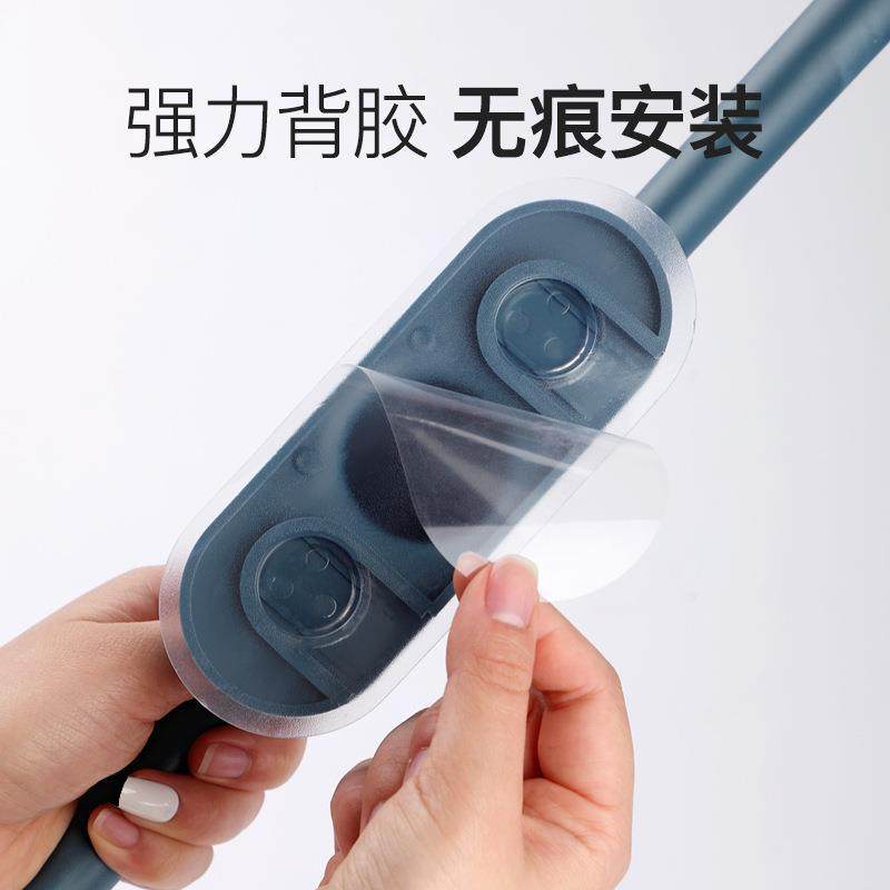 Creatives Dressing Room Towel Rack Minimalist without Mark Material Neri BATHROOM FREE FROM PUNCHING PLASTIC SINGLE-COLLECTING POLE BATH TOWELS