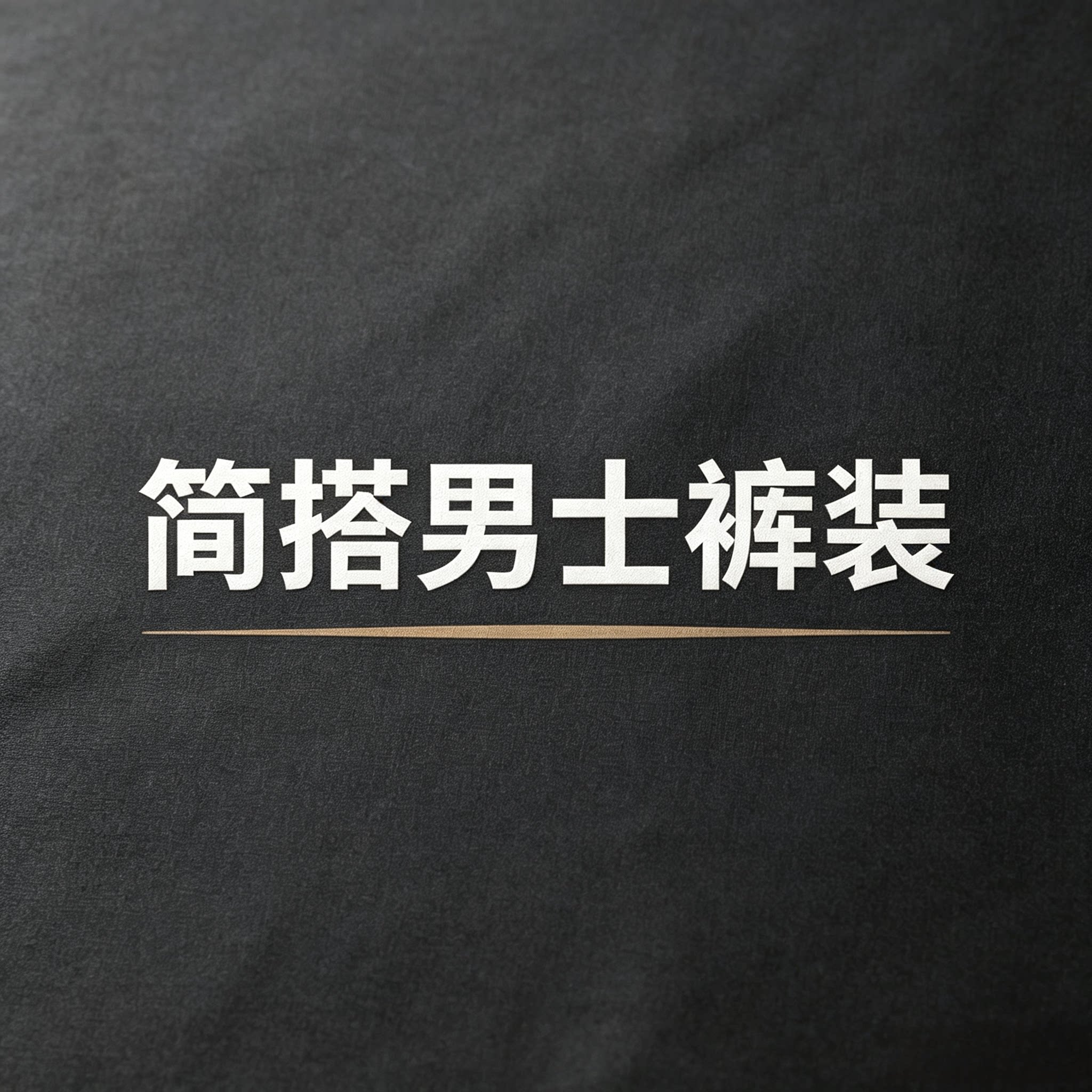 简搭男士裤装