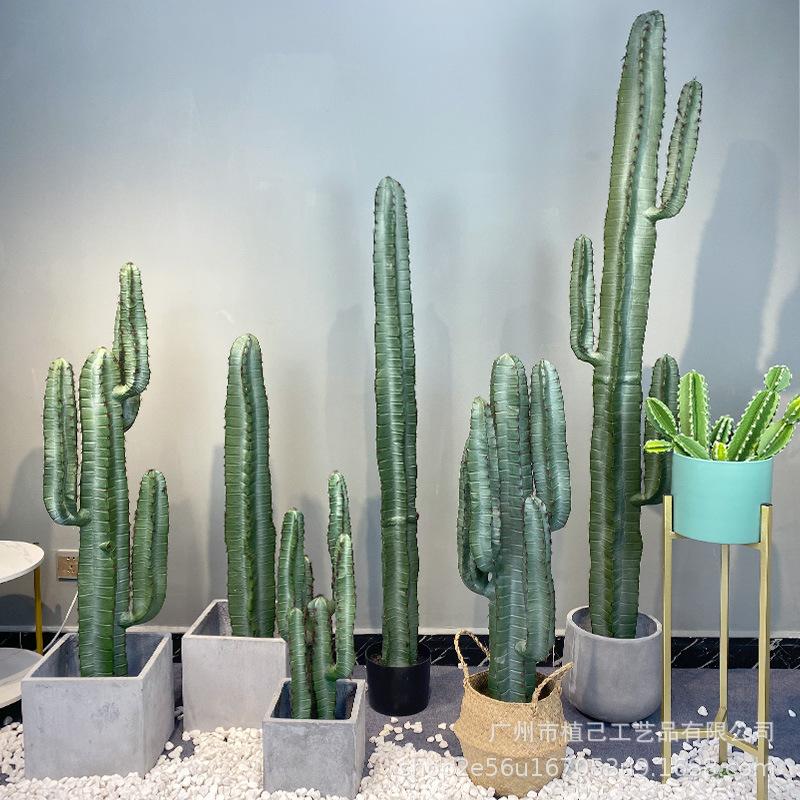 Cactus Pot Plant Palm Green Plant Decoration Simulation of Indoor Pot Desert Window Pot in Nordic Suction