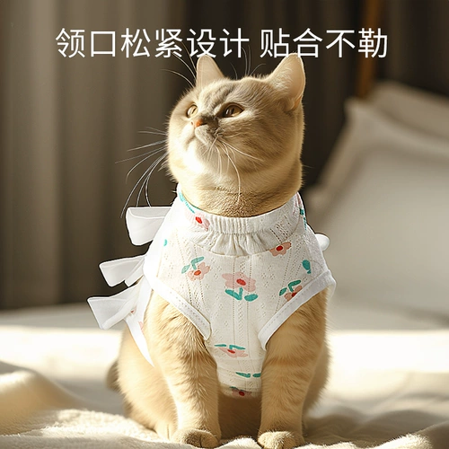 Кошачья стерилизация одежда для самки кошек после операции чистота хлопкового дышащего молока бросается от груди мужских кошек против ликовающих кружевных принадлежностей
