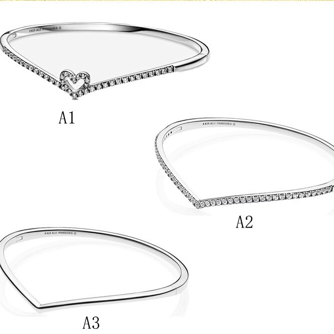 Pan's Bracelet Shines with a Heart, Wishing Bracelet, Wishful Sparkle, Simple and Elegant, Suitable for Women as a Gift