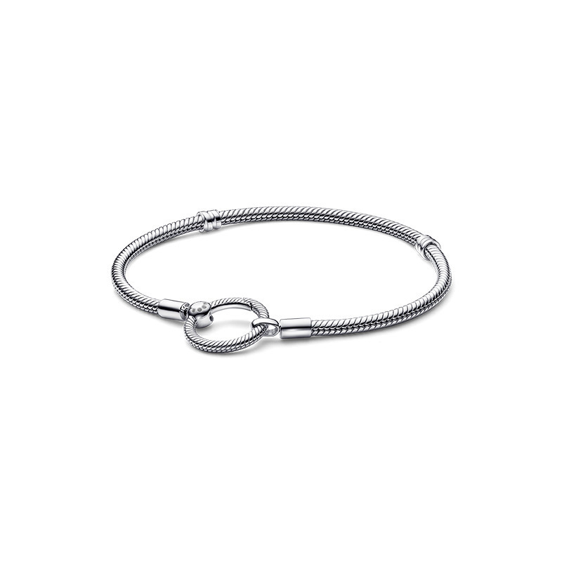 Panjia Bracelet O-Shaped Chain Buckle Snake Bone Chain Logo T-Shaped Buckle Two-Tone Bracelet Snake Bone Chain Accessories