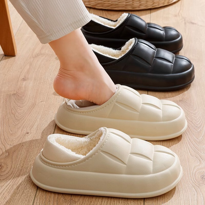 Cotton Slippers for Men, Eva Waterproof Indoor Home Slippers, Women's Couple's Winter Warm Outdoor Slippers, Cotton Shoes for the Elderly Cotton Slippers for Men, Eva Waterproof Indoor Home Slippers, Women's Couple's Winter Warm Outdoor Slippers, Cotton Shoes for the Elderly