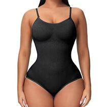 V Neck Spaghetti Strap Bodysuits Compression Body Suits Open