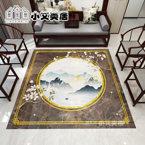 New Chinese-style living room flower and bird landscape mosaic tiles entrance entrance hallway Fu word restaurant style floor tiles
