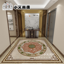Chinese Buddhist parquet lotus parquet of flowers and floor tiles set to make temple hall entrance into the family Xuanguan lotus flower pattern styling tile ancient building
