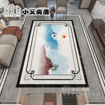 New Chinese style living room landscape parquet tiles 800X800 full porcelain anti-slip into the house Genguan Restaurant Styling Floor Tiles