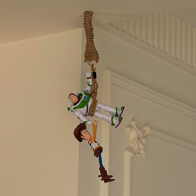 【100 Packages for the New Home】Ceiling Decoration Buzz Lightyear Rescue Woody Figurine Hanging Ornament 【100 Packages for the New Home】Ceiling Decoration Buzz Lightyear Rescue Woody Figurine Hanging Ornament